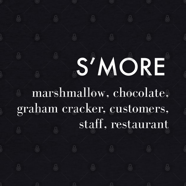 The Menu S'More (WH) by PopCultureShirts